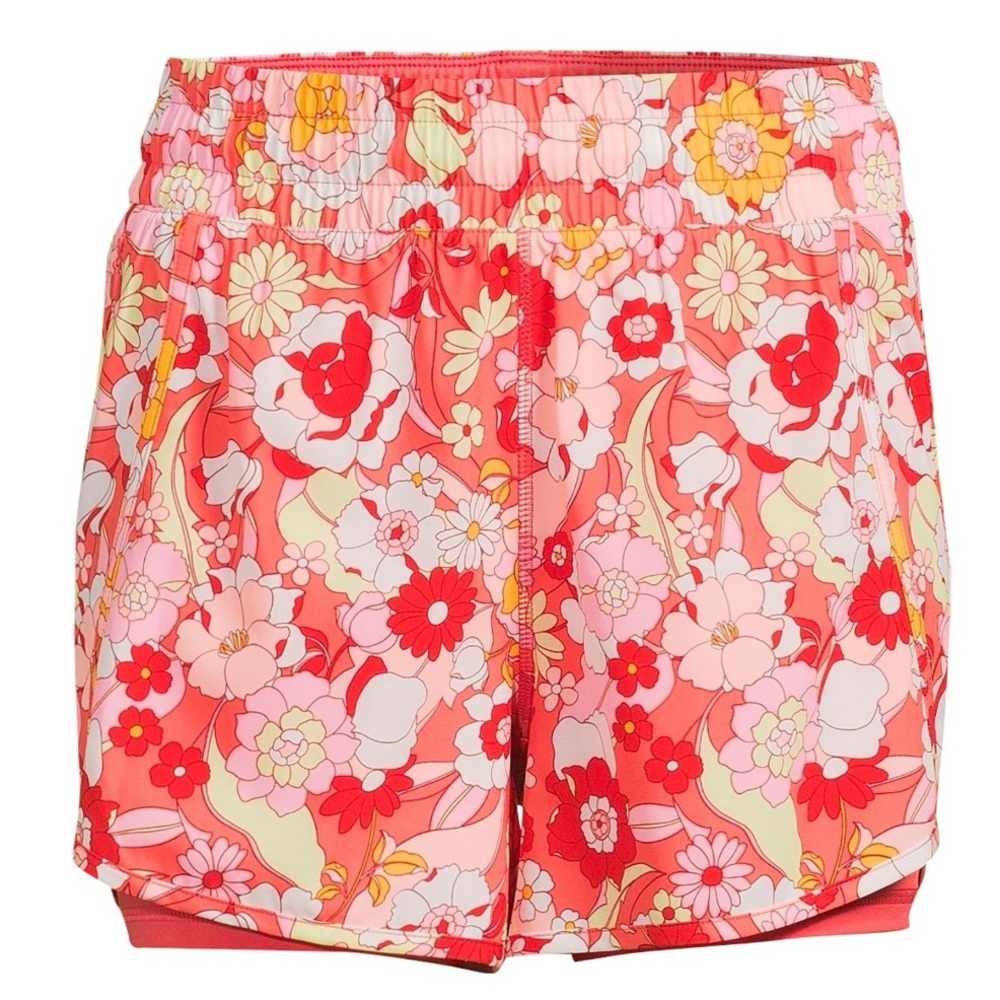 Avia Women's Active Running Shorts, Groovy Bloom